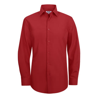 Fire Red Slim Fit Solid Dress Shirt