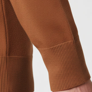 Rust Traditional Fit Mockneck Sweater