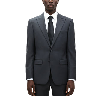 Calvin Klein Charcoal Grey Peak Lapel Suit