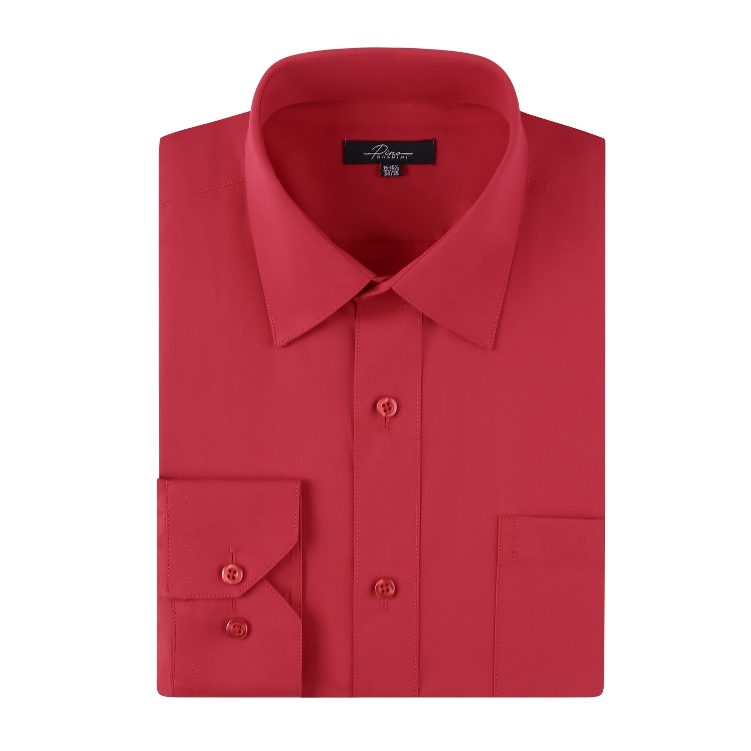 Slim Fit Dress Shirt Ddk Pbsf-6536 Red-07 Slim Fit Pino