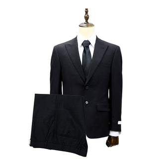 Calvin Klein Black Peak Lapel Suit