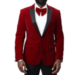 Stretch Slim Fit Velvet Blazer - 7 Colors