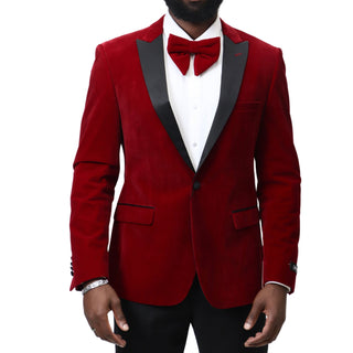 Stretch Slim Fit Velvet Blazer - 7 Colors