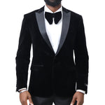Stretch Slim Fit Velvet Blazer - 7 Colors