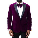 Stretch Slim Fit Velvet Blazer - 7 Colors