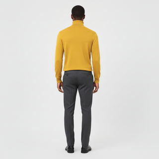 Mustard Traditional Fit Turtleneck Sweater