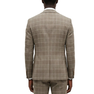 3 Piece Extrema Plaid Suit  Grey 1873