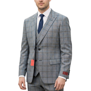 3 Piece Extrema Plaid Suit 582