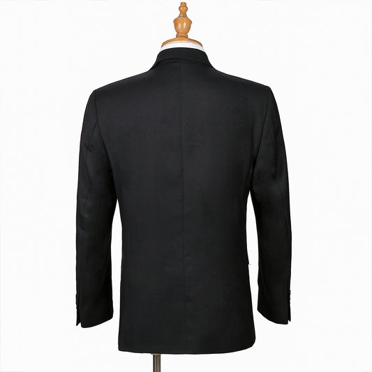 Joseph Michael Slim Fit Sharkskin Vested Suit, Black