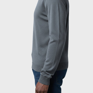 Charcoal Traditional Fit Mockneck Sweater