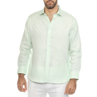 Msc-3004 Mojito Mens Longsleeve Linen Shirt