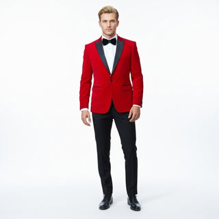 Stretch Slim Fit Velvet Blazer - 7 Colors
