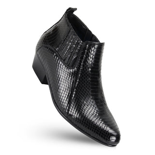 5159 Antonio Cerrelli High Top Cuban Leather Heel Boot