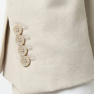 Joseph Michael 29105 Khaki Slim Fit Peak Lapel Vested Suit - Trouser View