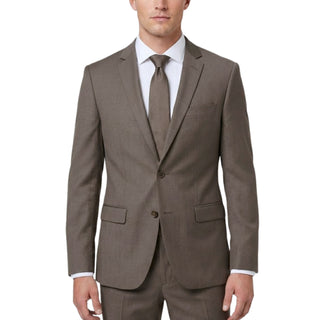 Joseph Michael 0905-11 Brown Sharkskin Slim Fit Suit - Front View