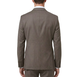 Joseph Michael 0905-11 Brown Sharkskin Slim Fit Suit - Side View