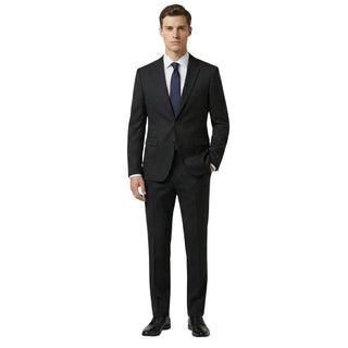Joseph Michael 0905-17 Black Sharkskin Modern Fit Suit - Back View