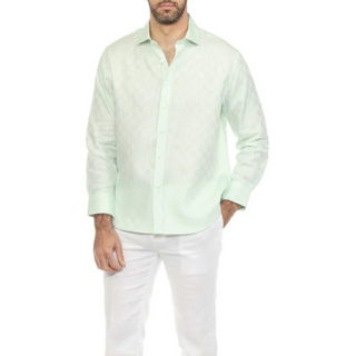 Msc-3004 Mojito Mens Longsleeve Linen Shirt