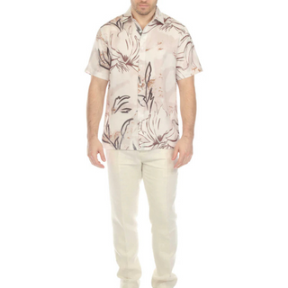 M-9903 Mojito Linen Print Short Sleeves Shirt