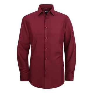 Ultra Soft Tailored Fit Dress Shirt Wine