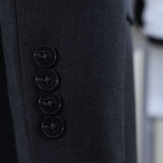 Calvin Klein Charcoal Grey Peak Lapel Suit