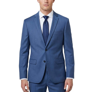 Joseph Michael 0905-98 Navy Sharkskin Slim Fit Suit - Front View
