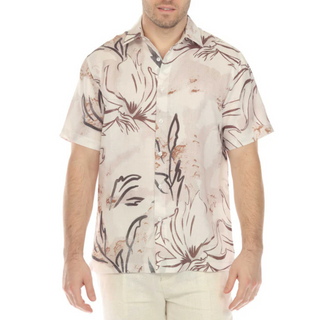 M-9903 Mojito Linen Print Short Sleeves Shirt