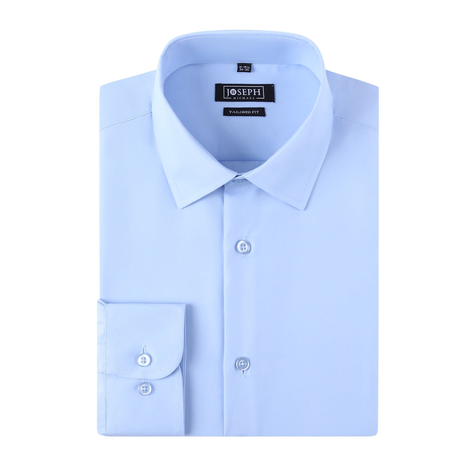 JOSEPH MICHAEL Men's Light Blue Tailored Fit Dress Shirt 100% Microfiber Ultra Soft 14.5 32/33 Business Formal Smart Casual JOSEPH MICHAEL Men's Light Blue Tailored Fit Dress Shirt 100% Microfiber Ultra Soft 14.5 32/33 Business Formal Smart Casual