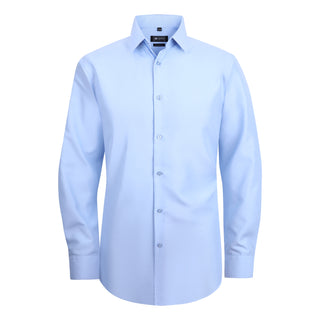 Ultra Soft Tailored Fit Dress Shirt Light Blue D&K Suit City Ultra Soft Tailored Fit Dress Shirt Light Blue D&K Suit City