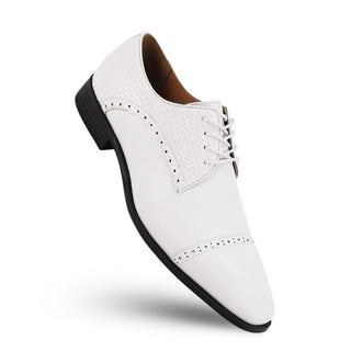 Antonio Cerrelli Men's Basket Weave Cap Toe Oxford