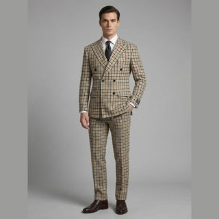 Masimo Double Breasted Peak Lapel Suit