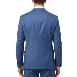 Joseph Michael 0905-98 Navy Sharkskin Slim Fit Suit - Side View