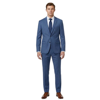 Joseph Michael 0905-98 Navy Sharkskin Slim Fit Suit - Detail View