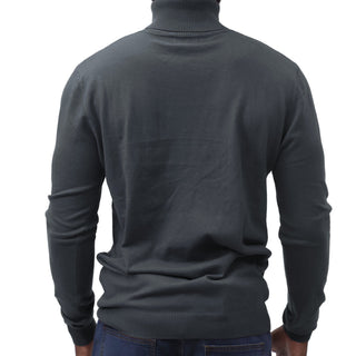 Charcoal Traditional Fit Turtleneck Sweater