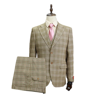 3 Piece Extrema Plaid Suit 582