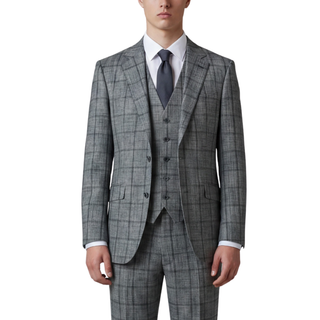 Joseph Michael Botura Men's Hunter 3-Piece Plaid Suit
