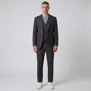 Joseph Michael Botura Men's Carbon 3-Piece Plaid Suit