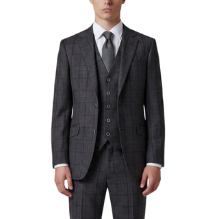 Joseph Michael Botura Men's Carbon 3-Piece Plaid Suit