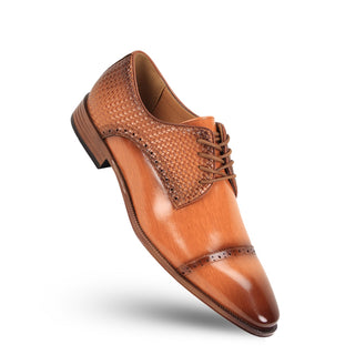 Antonio Cerrelli Men's Basket Weave Cap Toe Oxford