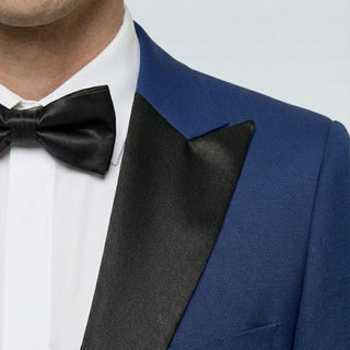 Joseph Michael Men's Black 3-Piece Vested Tuxedo — Peak Lapel