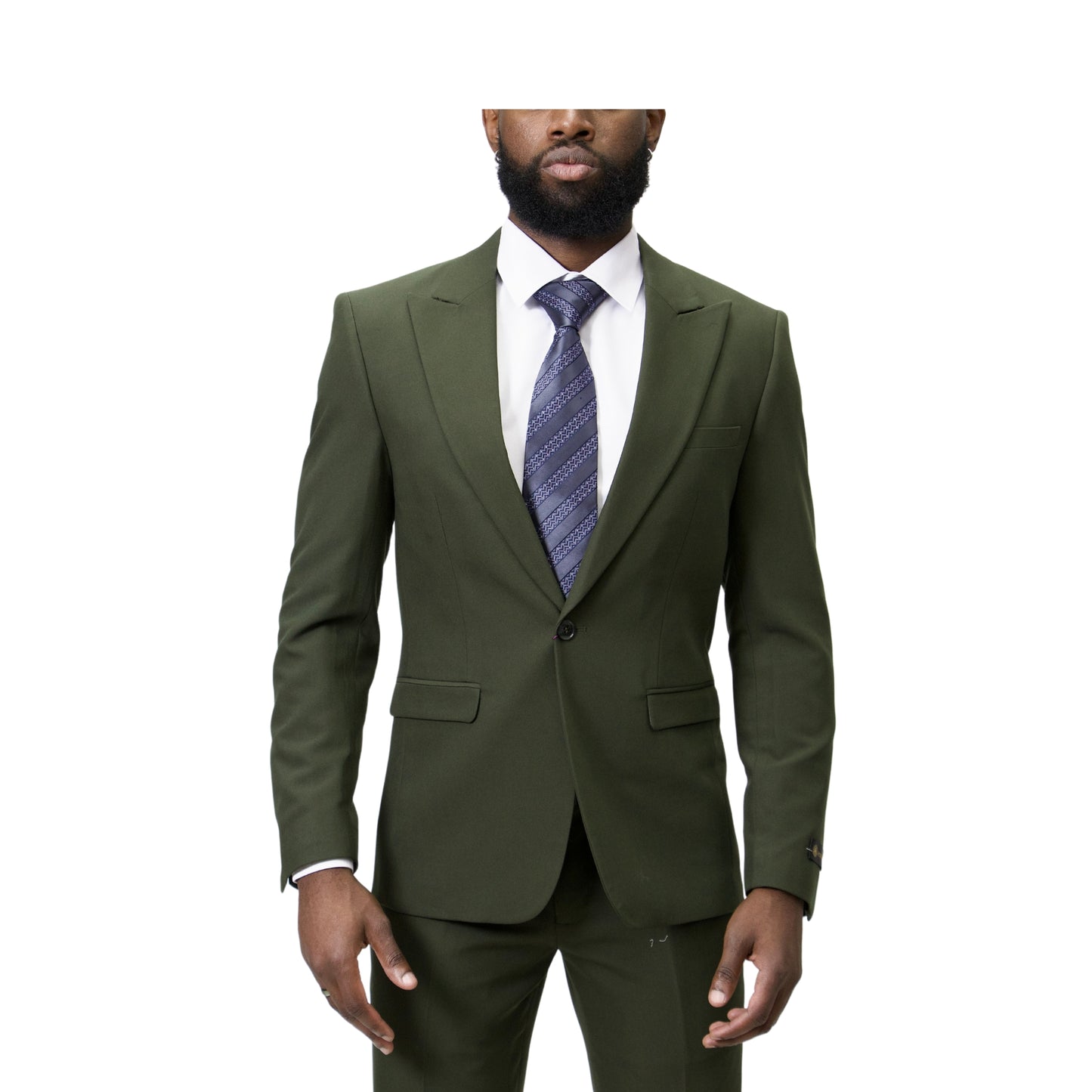 Royal Luxe Modern fit 1 Button Stretch Hunter Green