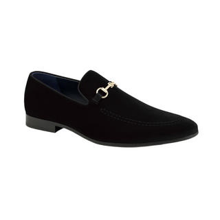 A11888 Barney Loafer Style Velvet Smoking Shoe