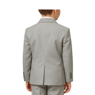 Boys Grey Poplin Suit