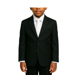Boys Black Poplin Suit