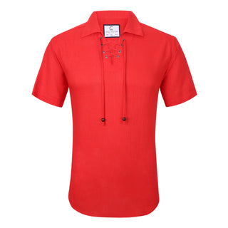 Linen Blend Non-Iron Drawstring Shirt