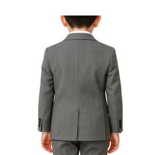 Boys Stone Sharkskin Suit