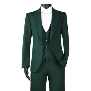 Joseph Michael 29105 Hunter Slim Fit Peak Lapel Vested Suit - Fabric Detail