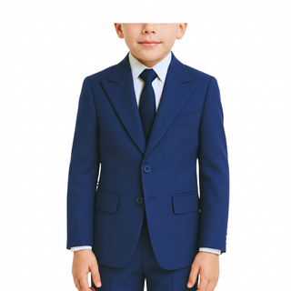 Ideal Boys' Indigo 4-Way Stretch Suit