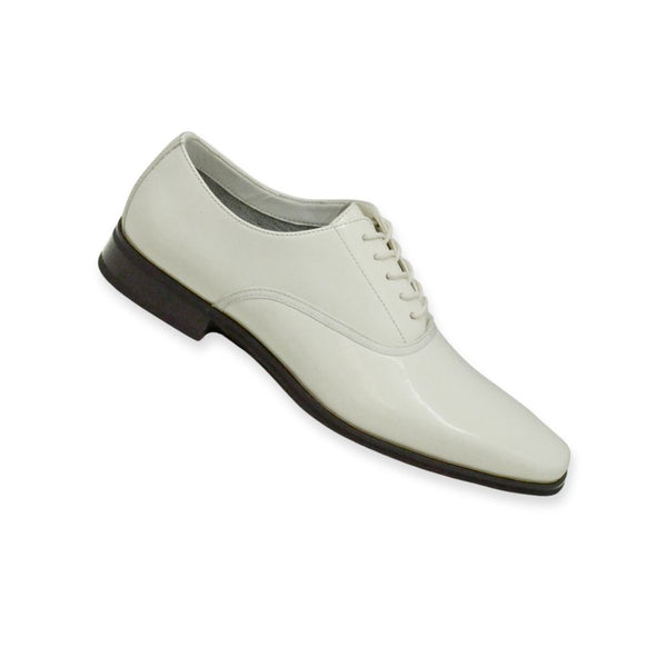 LA MILANO Men's White Leather Dress Shoes Formal Footwear Comfortable Elegant Design for Office Weddings Upscale Events Size 11 LA MILANO Men's White Leather Dress Shoes Formal Footwear Comfortable Elegant Design for Office Weddings Upscale Events Size 11