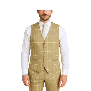 Vested Plaid Modern Fit Suit